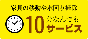 家具の移動や水回り掃除